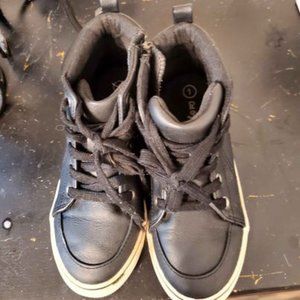 Girls Black high top sneakers